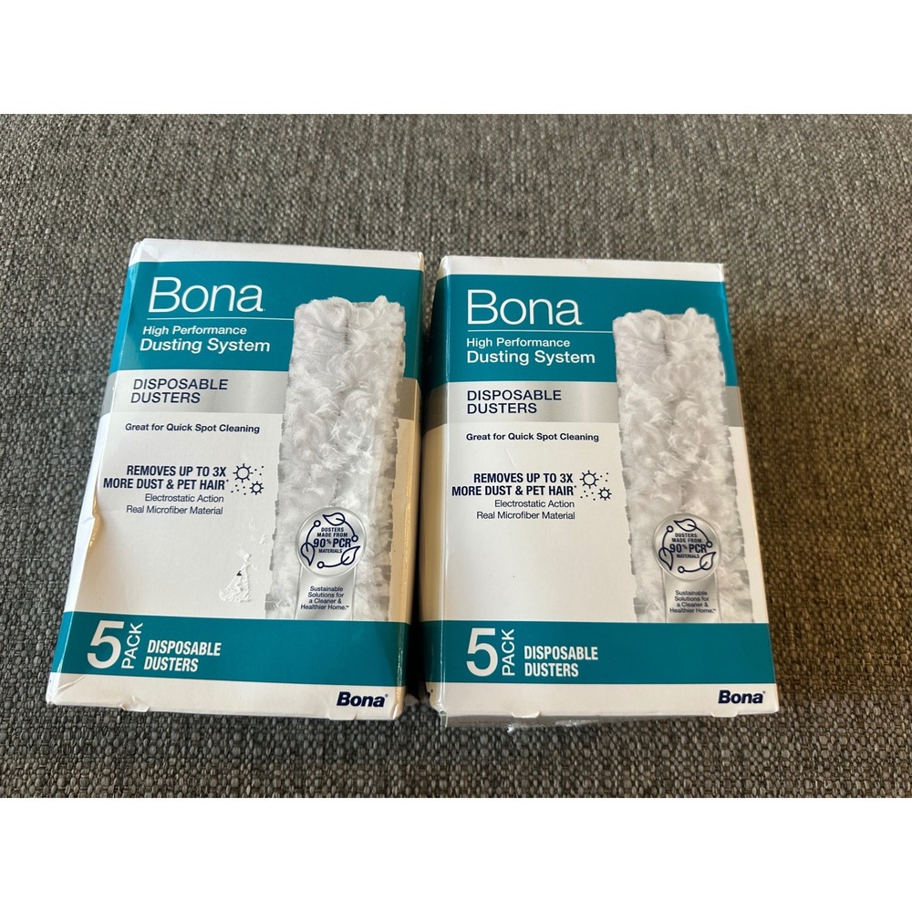Bona High Performance Dusting‎ System 5 Disposable Dusting Cloths set of 2 box's